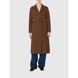 Max Mara Studio Coat Woman Brown